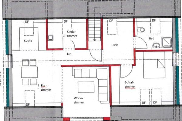 Pronájem bytu 3+kk 90 m², Frickenhausen Pronájem bytu 3+kk 90 m², Frickenhausen