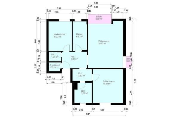Pronájem bytu 3+1 82 m², Im Kohlruss 7, Liederbach Pronájem bytu 3+1 82 m², Im Kohlruss 7, Liederbach