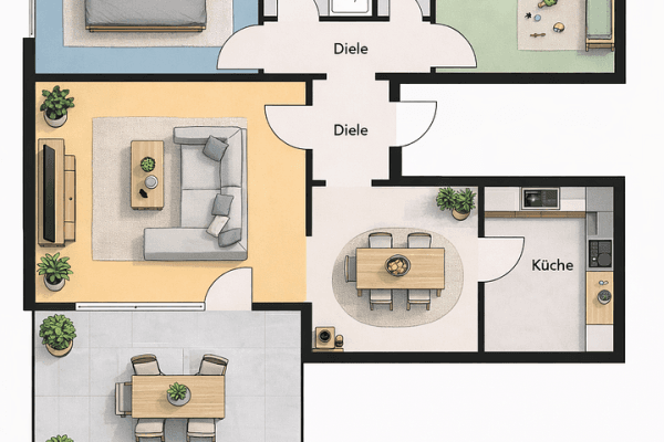 Pronájem bytu 4+1 78 m², Herfeldstraße 20, Marsberg Pronájem bytu 4+1 78 m², Herfeldstraße 20, Marsberg
