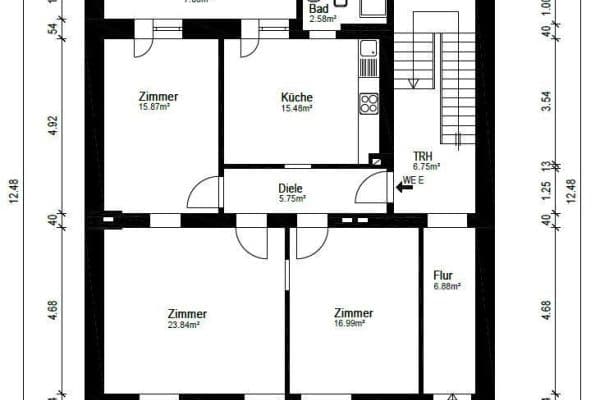 Pronájem bytu 1+1 24 m², Duisburg, Severní Porýní-Vestfálsko Pronájem bytu 1+1 24 m², Duisburg, Severní Porýní-Vestfálsko