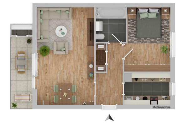 Prodej bytu 2+1 64 m², Wiesbaden Prodej bytu 2+1 64 m², Wiesbaden