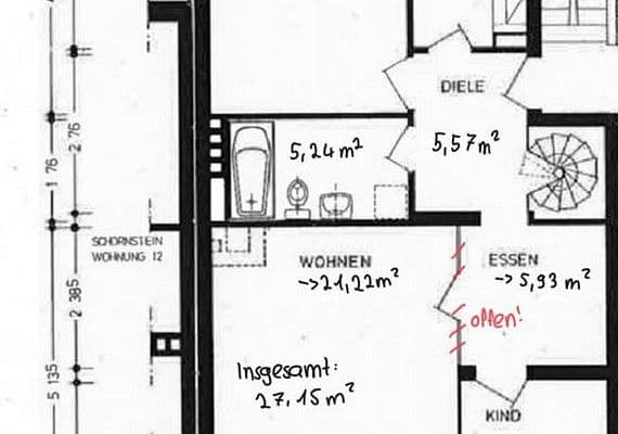 Pronájem bytu 3+kk 89 m², Kimbernstraße, Hamburg Pronájem bytu 3+kk 89 m², Kimbernstraße, Hamburg