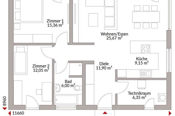 Prodej domu 87 m², pozemek 1 m², GRUNDSTÜCK EXKLUSIV NUR FÜR DANWOOD- HAUSBAU GRAZNÄHE!, Kohldorf Prodej domu 87 m², pozemek 1 m², GRUNDSTÜCK EXKLUSIV NUR FÜR DANWOOD- HAUSBAU GRAZNÄHE!, Kohldorf