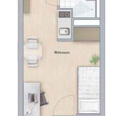 Pronájem bytu 1+1 20 m², Chiemgaustraße 138a, München, Bavorsko Pronájem bytu 1+1 20 m², Chiemgaustraße 138a, München, Bavorsko