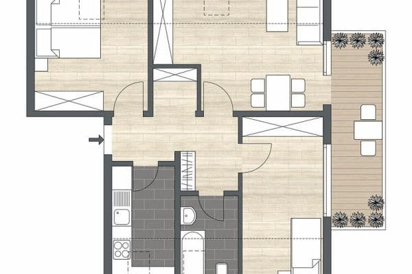 Prodej bytu 3+1 81 m², Leonberg Prodej bytu 3+1 81 m², Leonberg