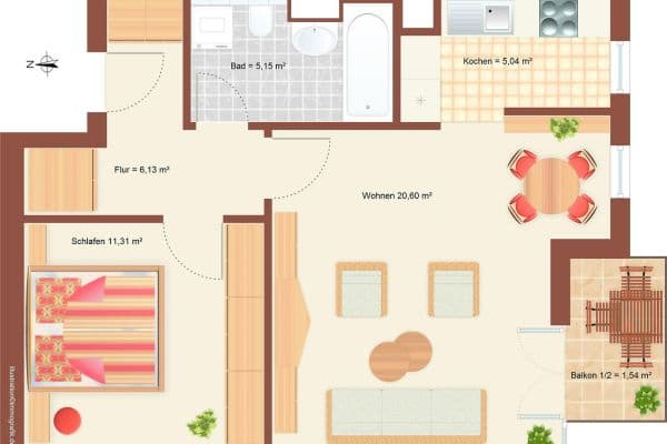 Pronájem bytu 2+1 50 m², Stuttgarter Allee 41, Leipzig, Sasko Pronájem bytu 2+1 50 m², Stuttgarter Allee 41, Leipzig, Sasko