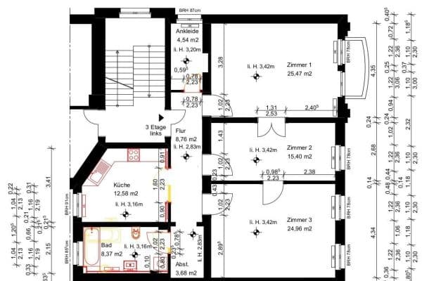 Pronájem bytu 3+kk 104 m², Yorckstr. 84b, Berlin, Berlín Pronájem bytu 3+kk 104 m², Yorckstr. 84b, Berlin, Berlín