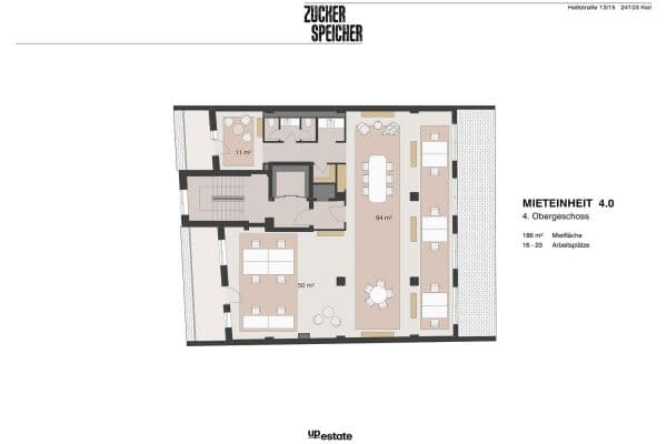 Pronájem kanceláře 211 m², Haßstraße 13/15, Kiel, Šlesvicko-Holštýnsko Pronájem kanceláře 211 m², Haßstraße 13/15, Kiel, Šlesvicko-Holštýnsko