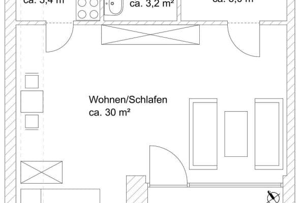 Prodej bytu 1+1 45 m², Hamburg, Hamburg Prodej bytu 1+1 45 m², Hamburg, Hamburg
