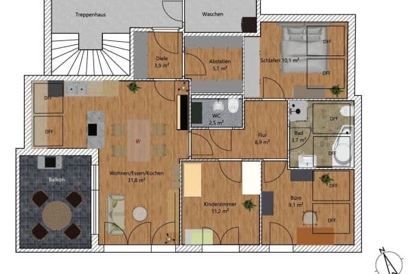 Prodej bytu 4+1 87 m², Am Durbach 1, Durbach-Ebersweier Prodej bytu 4+1 87 m², Am Durbach 1, Durbach-Ebersweier