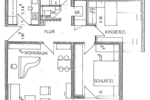 Pronájem bytu 3+kk 84 m², Linzer Straße 11, Backnang Pronájem bytu 3+kk 84 m², Linzer Straße 11, Backnang