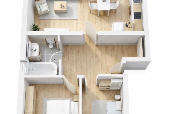 Pronájem bytu 3+1 70 m², München, Bavorsko Pronájem bytu 3+1 70 m², München, Bavorsko