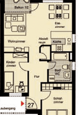 Pronájem bytu 3+1 66 m², Francisco-de-Goya-Straße 7, Künzelsau Pronájem bytu 3+1 66 m², Francisco-de-Goya-Straße 7, Künzelsau