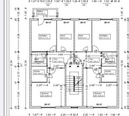 Pronájem bytu 3+1 60 m², Marktstraße, Pasewalk Pronájem bytu 3+1 60 m², Marktstraße, Pasewalk