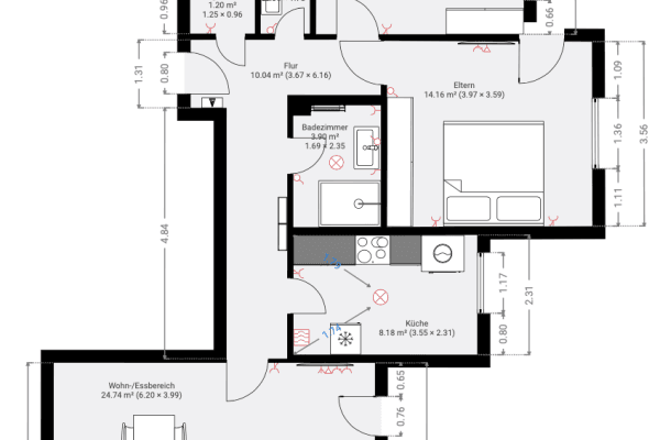Pronájem bytu 3+1 83 m², Am Sonnfeld 4, Würzburg Pronájem bytu 3+1 83 m², Am Sonnfeld 4, Würzburg