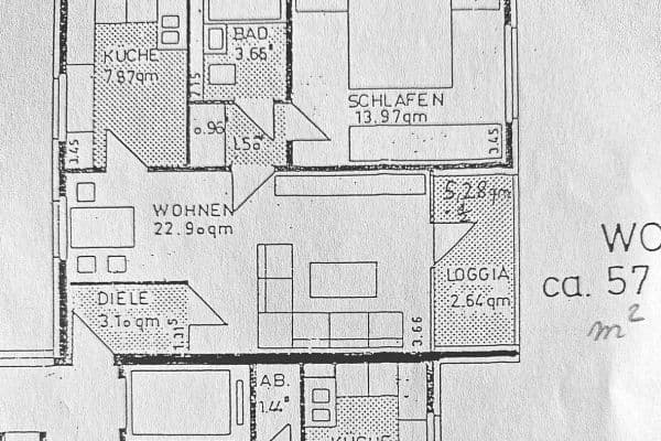 Prodej bytu 2+1 57 m², Eskenshof 7, Essen Prodej bytu 2+1 57 m², Eskenshof 7, Essen