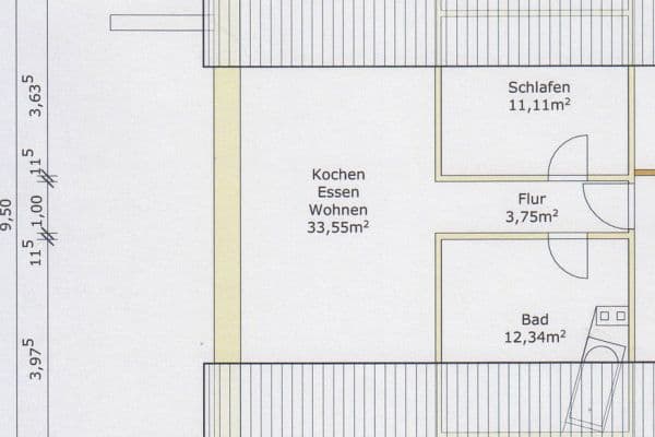 Pronájem bytu 2+1 56 m², Rathausstr. 22, Neckarsulm Pronájem bytu 2+1 56 m², Rathausstr. 22, Neckarsulm
