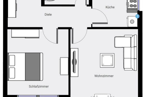 Pronájem bytu 2+1 54 m², Böcklerstraße 32, Hamburg, Hamburg Pronájem bytu 2+1 54 m², Böcklerstraße 32, Hamburg, Hamburg