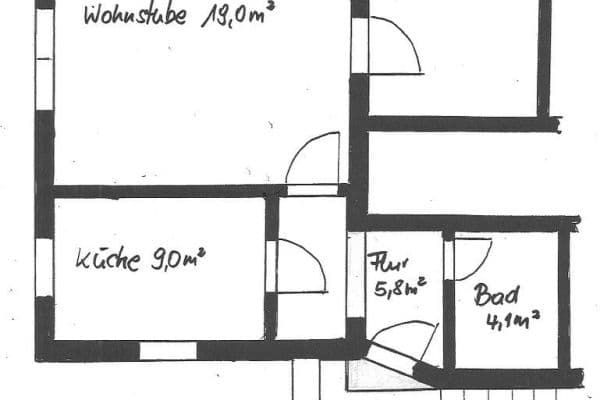 Pronájem bytu 2+1 53 m², Hauptstraße 22, Obergurig Pronájem bytu 2+1 53 m², Hauptstraße 22, Obergurig