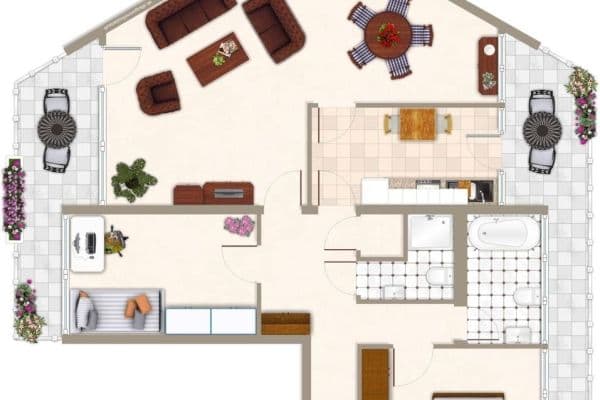 Pronájem bytu 3+1 97 m², Ziegeleiweg 20, Köln Pronájem bytu 3+1 97 m², Ziegeleiweg 20, Köln