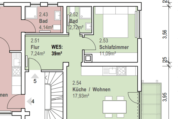 Pronájem bytu 2+1 42 m², Loppengasse 21 A, Nussloch Pronájem bytu 2+1 42 m², Loppengasse 21 A, Nussloch