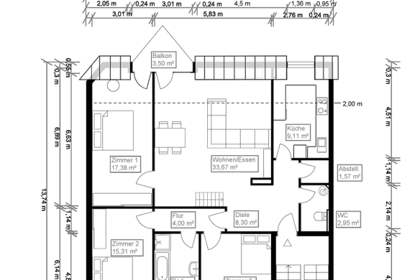Prodej bytu 4+1 115 m², Bad Vilbel Prodej bytu 4+1 115 m², Bad Vilbel