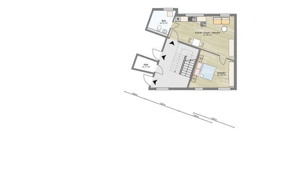 Pronájem bytu 2+kk 57 m², Eberstadt Pronájem bytu 2+kk 57 m², Eberstadt