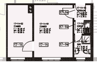 Pronájem bytu 2+1 33 m², Struckmannstr. 15, Hildesheim Pronájem bytu 2+1 33 m², Struckmannstr. 15, Hildesheim