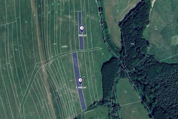 Prodej pozemku 1.836 m², Podolí Prodej pozemku 1.836 m², Podolí