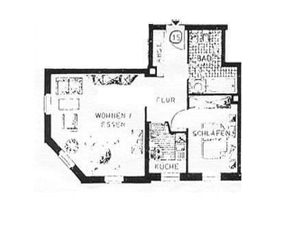 Prodej bytu 2+1 50 m², Chemnitz, Sasko Prodej bytu 2+1 50 m², Chemnitz, Sasko