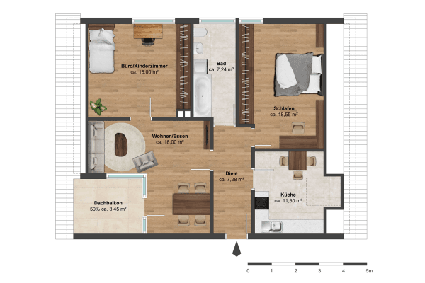 Pronájem bytu 3+1 71 m², Weil am Rhein Pronájem bytu 3+1 71 m², Weil am Rhein