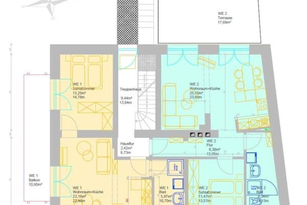 Pronájem bytu 2+1 61 m², Teupitz Pronájem bytu 2+1 61 m², Teupitz
