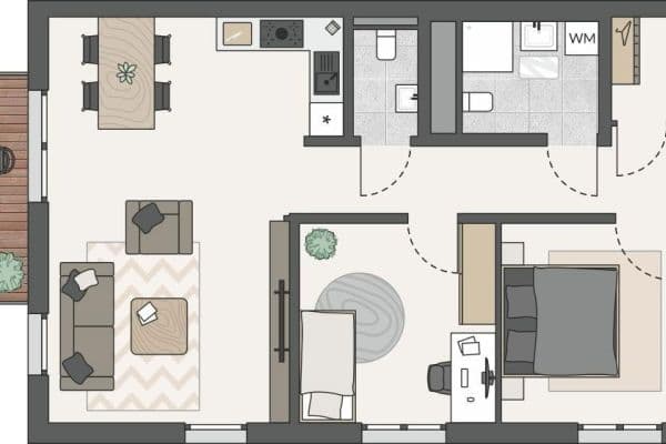 Prodej bytu 3+1 85 m², Obermühlenweg 1-11, Murrhardt, Bádensko-Württembersko Prodej bytu 3+1 85 m², Obermühlenweg 1-11, Murrhardt, Bádensko-Württembersko