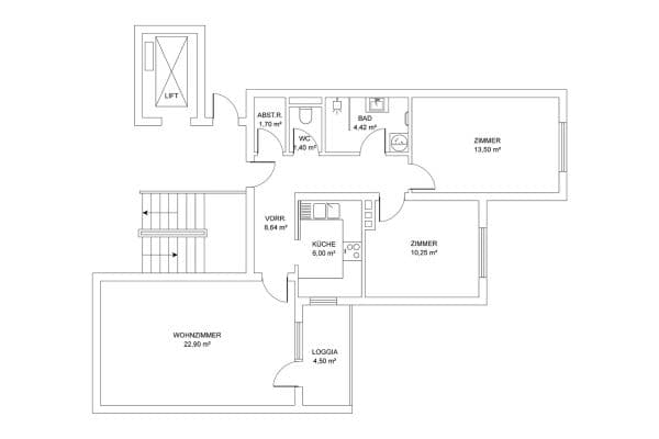 Prodej bytu 3+1 73 m², Haferstraße 10, Traun Prodej bytu 3+1 73 m², Haferstraße 10, Traun