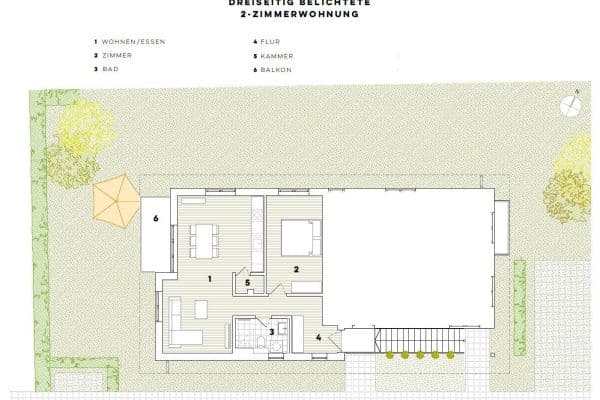 Pronájem bytu 2+1 60 m², Oderstraße 17, Bernau bei Berlin Pronájem bytu 2+1 60 m², Oderstraße 17, Bernau bei Berlin