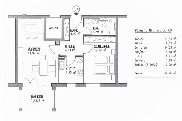 Pronájem bytu 2+1 59 m², Remboldstr. 1a, Augsburg, Bavorsko Pronájem bytu 2+1 59 m², Remboldstr. 1a, Augsburg, Bavorsko