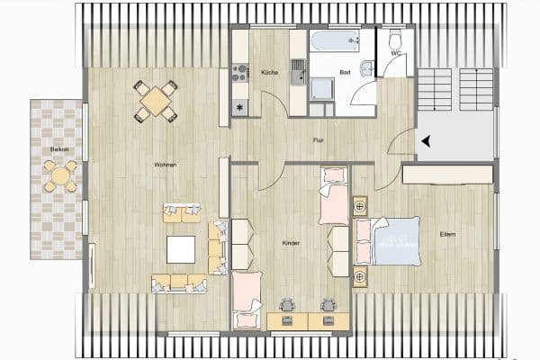 Prodej bytu 4+kk 92 m², Mönsheim Prodej bytu 4+kk 92 m², Mönsheim