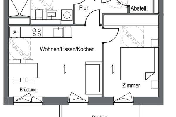 Pronájem bytu 2+1 52 m², Parkstr 15, Berlin, Berlín Pronájem bytu 2+1 52 m², Parkstr 15, Berlin, Berlín