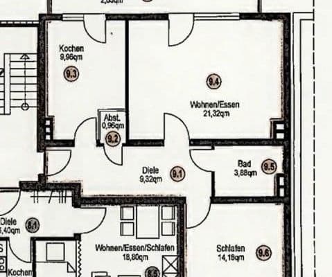 Pronájem bytu 2+1 63 m², Poststr. 7, Bottrop Pronájem bytu 2+1 63 m², Poststr. 7, Bottrop