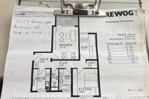 Prodej bytu 3+1 76 m², Brühlstraße 15, Gomaringen Prodej bytu 3+1 76 m², Brühlstraße 15, Gomaringen