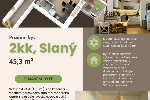 Prodej bytu 2+kk 45 m², Tomanova, Slaný Prodej bytu 2+kk 45 m², Tomanova, Slaný