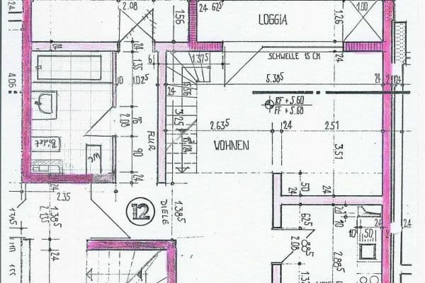 Pronájem bytu 2+kk 85 m², Saalburgstraße 59, Bad Homburg Pronájem bytu 2+kk 85 m², Saalburgstraße 59, Bad Homburg