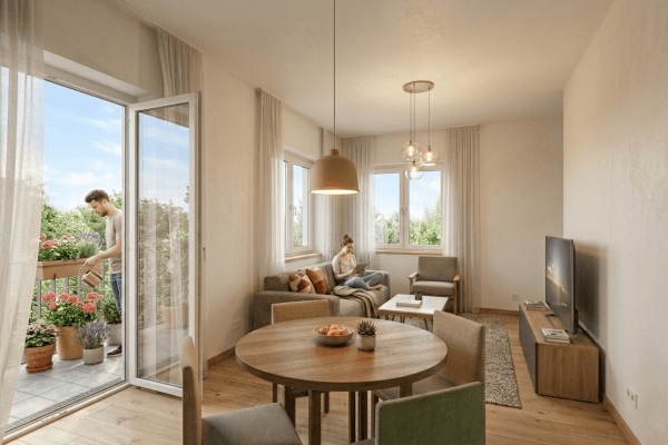 Pronájem bytu 2+1 48 m², Oderstraße 17, Bernau bei Berlin Pronájem bytu 2+1 48 m², Oderstraße 17, Bernau bei Berlin