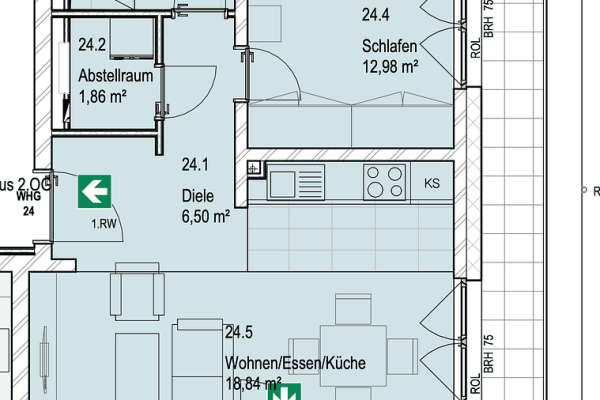 Pronájem bytu 2+1 56 m², Blankenfelde-Mahlow Pronájem bytu 2+1 56 m², Blankenfelde-Mahlow