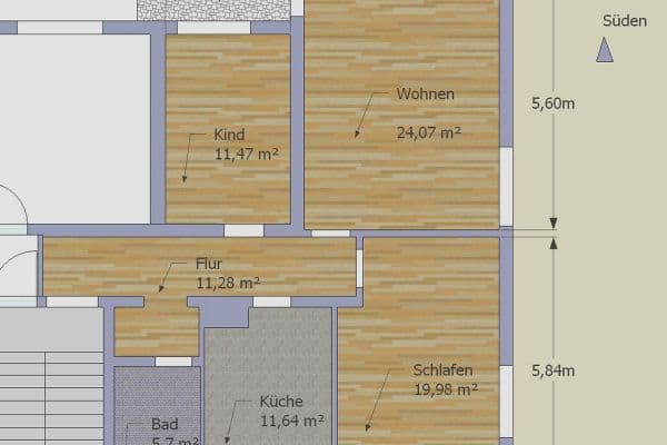 Pronájem bytu 3+1 86 m², Hösbach Pronájem bytu 3+1 86 m², Hösbach