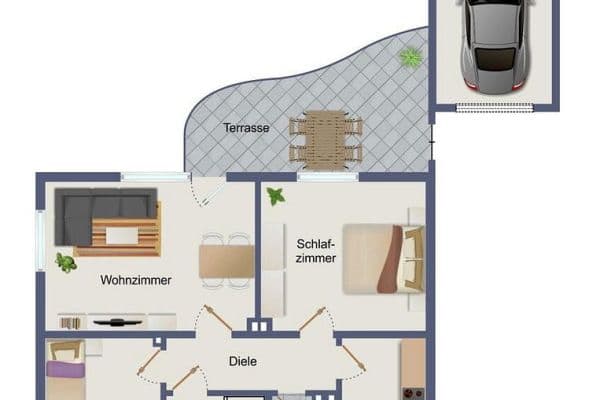 Pronájem bytu 3+1 70 m², Beethovenstraße 14, Hückeswagen Pronájem bytu 3+1 70 m², Beethovenstraße 14, Hückeswagen