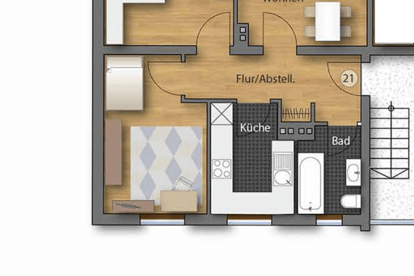 Pronájem bytu 3+1 62 m², Ulmer Landstrasse 281, Stadtbergen Pronájem bytu 3+1 62 m², Ulmer Landstrasse 281, Stadtbergen