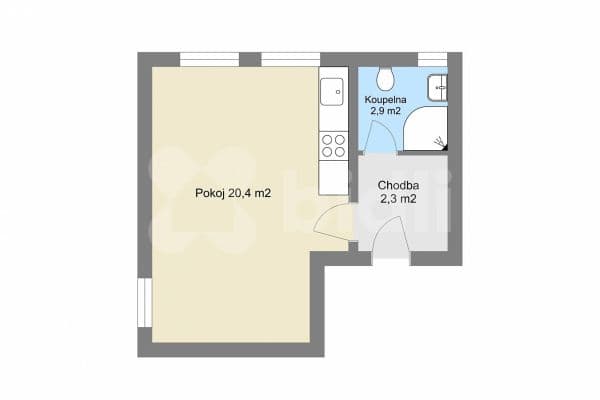Pronájem bytu 1+kk 26 m², Budějovická, Prague Pronájem bytu 1+kk 26 m², Budějovická, Prague