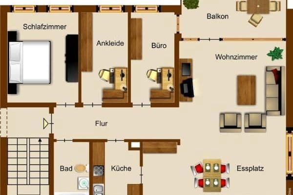 Pronájem bytu 4+1 106 m², Kuhstr. 11b, Wachtberg Pronájem bytu 4+1 106 m², Kuhstr. 11b, Wachtberg