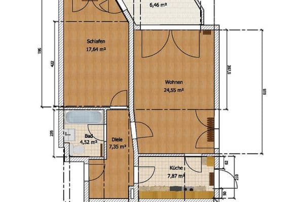 Pronájem bytu 2+1 64 m², Pecher Hauptstr. 76, Wachtberg - Pech Pronájem bytu 2+1 64 m², Pecher Hauptstr. 76, Wachtberg - Pech